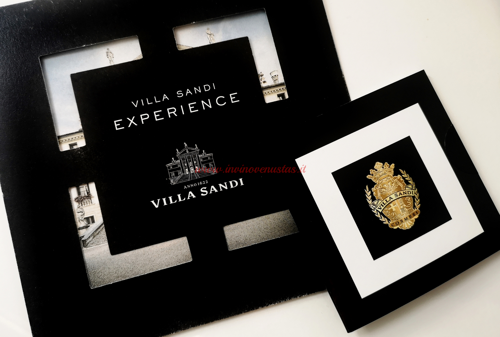 Villa Sandi Cosmetica sample e brochure Villa Sandi Experience