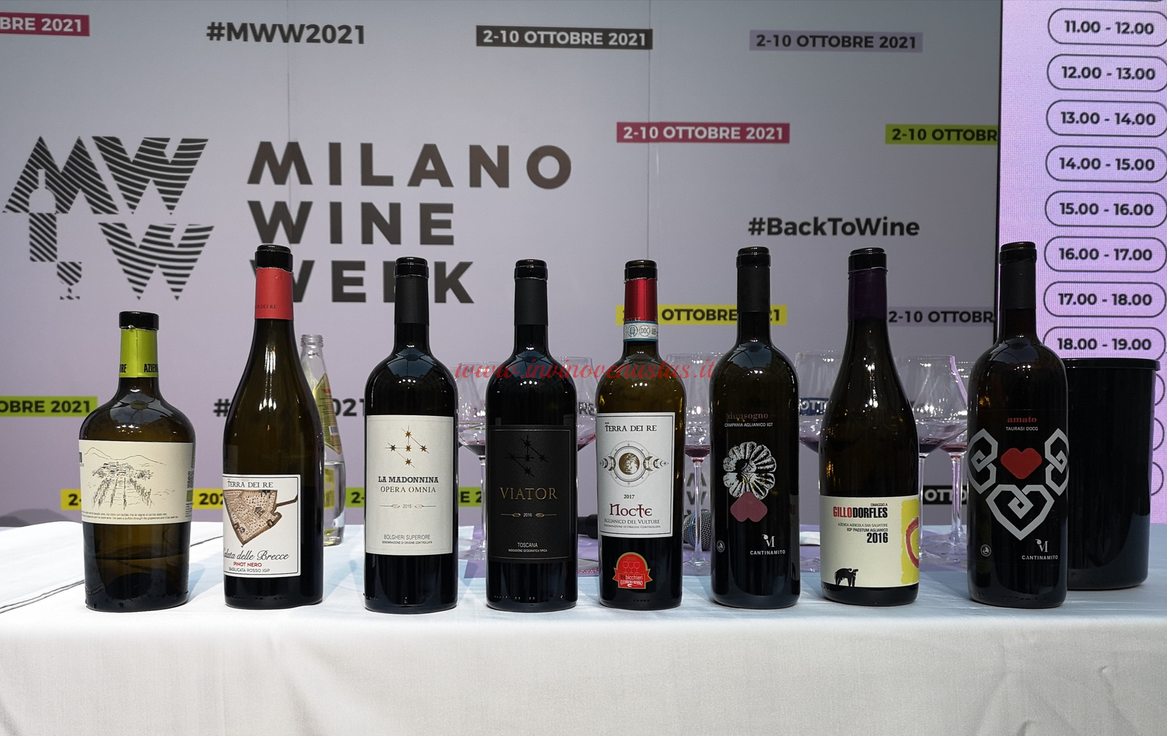 Vini in degustazione masterclass con Riccardo Cotarella