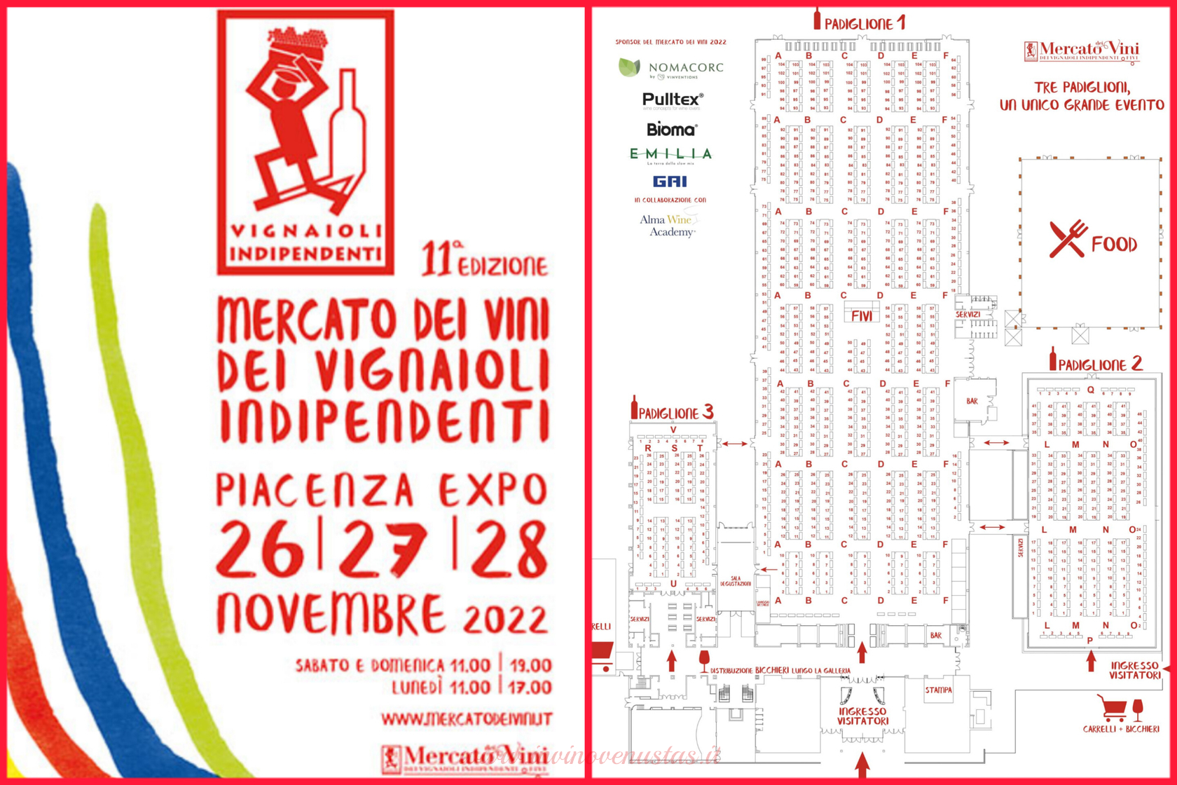 Mappa Mercato dei Vini dei Vignaioli Indipendenti FIVI Piacenza 2022